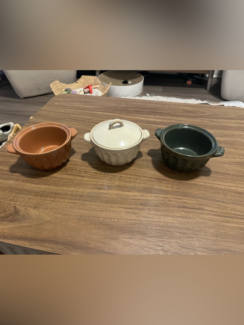Ceramic Mini Casserole Dish with Lid - Cream